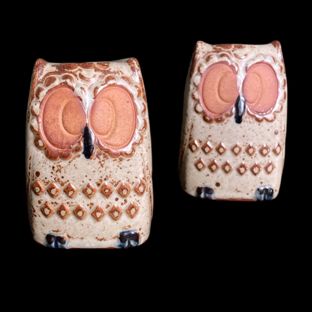 Vintage Owl Salt and Peoper Shakers